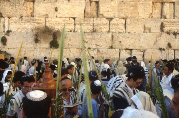 Festa de Sucot, em Jerusalém. (Foto: Wikimedia Commons)