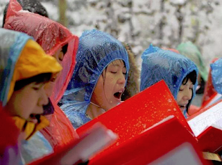 A Igreja Shouwang de Pequim durante um culto em um dia de neve em 2011. (Fonte: ChinaAid)