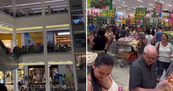 Supermercado e shopping no Rio são tomados por adoração: “Isso é ser Igreja”