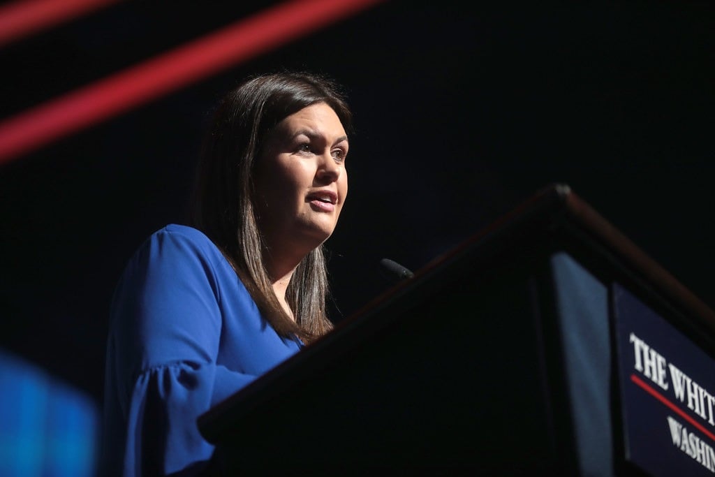 Sarah Huckabee Sanders, governadora do Arkansas. (Foto: Flick/Gage Skidmore)