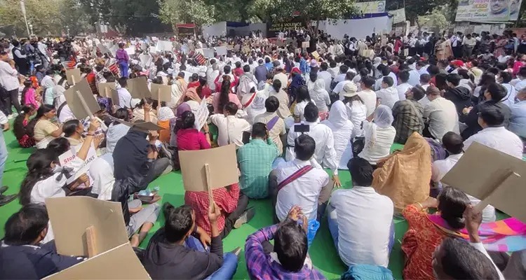 Indianos protestam contra perseguição a cristãos. (Foto representativa: Portas Abertas)