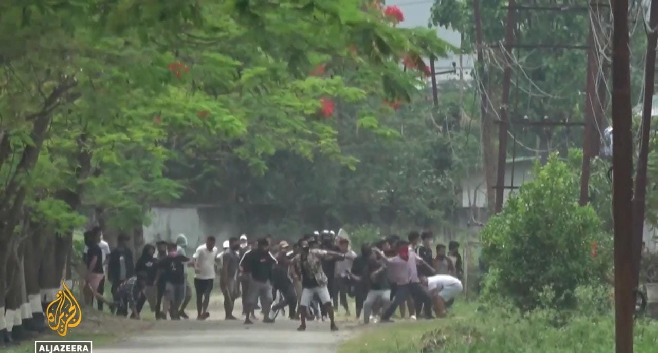 Cristãos são espancados e mortos por grupo étnico hindu. (Foto: Captura de tela/Vídeo Aljazeera)