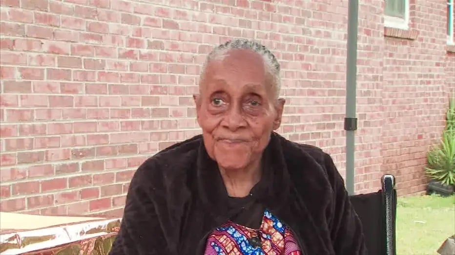 Velma Mae Turner Rainey completou 104 anos de vida. (Foto: Reprodução/Fox5Atlanta)