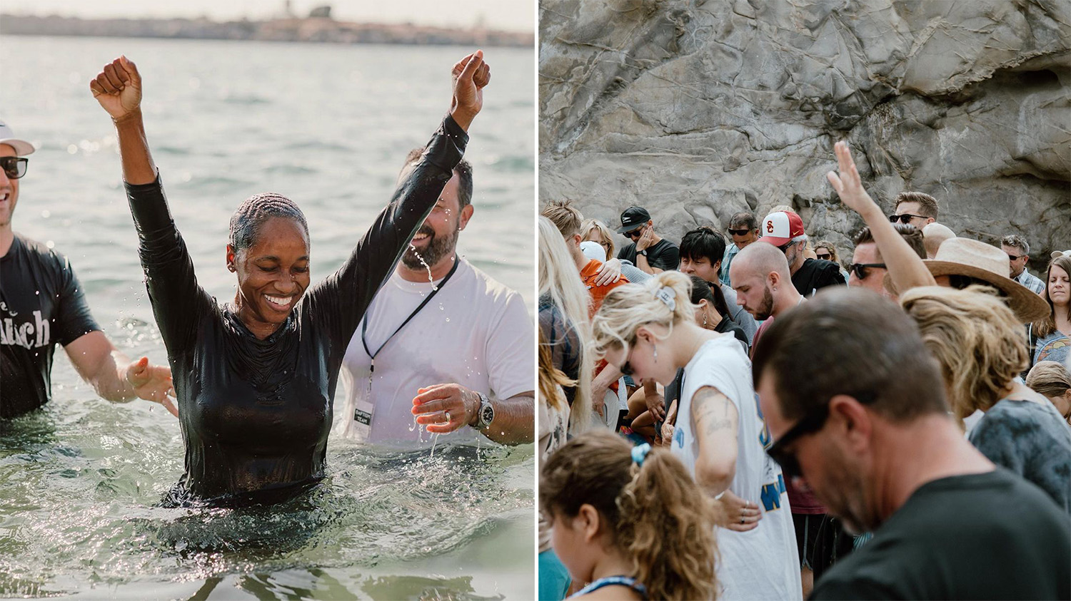 Mais de 4.000 pessoas pessoas são batizadas em praia nos EUA: 