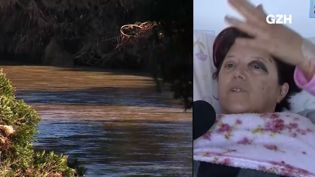 Roseli Rodrigues Pereira disse que orou a Deus para que mandasse algo para comer. (Foto: Reprodução/GZH/RBS TV).