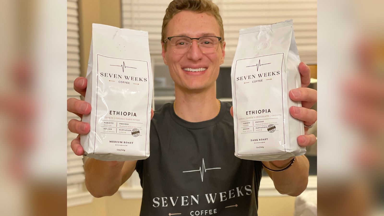 Anton Krecic, fundador da empresa de café. (Foto: Reprodução/Instagram/Seven Weeks Coffee)