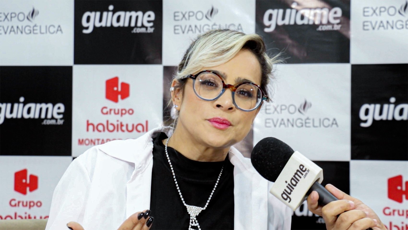 Daniela Araújo na Expoevangélica 2023. (Foto: Marcos Paulo Correa/Guiame)
