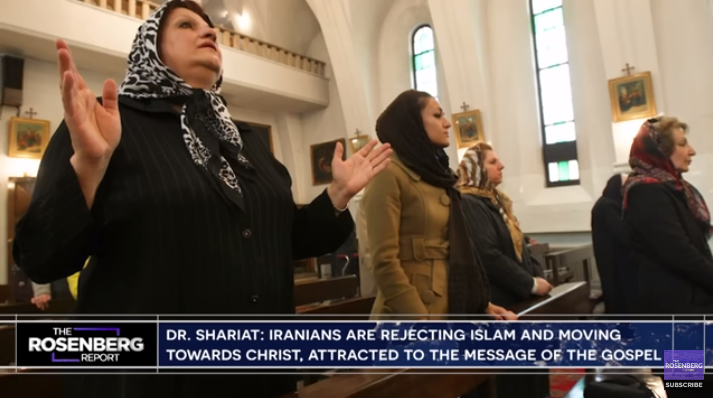 Muitos iranianos estão chegando a Cristo. (Foto: Reprodução/YouTube/Joel Rosenberg on TBN).
