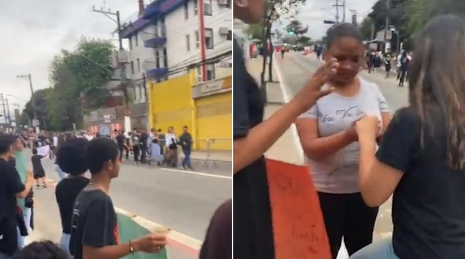 O grupo da igreja Sara Nossa Terra evangelizou na fila do The Town. (Foto: Reprodução/Instagram/Arena Interligados).