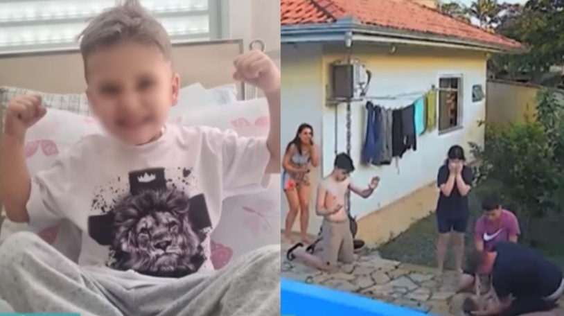 Menino de 4 anos sobrevive a afogamento após oração do irmão