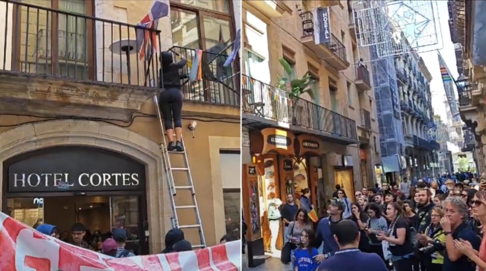 Hotel de judeu é invadido durante protesto anti-Israel na Espanha