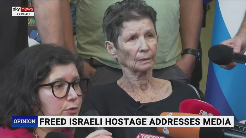‘Passei por um inferno’, diz refém israelense de 85 anos libertada pelo Hamas