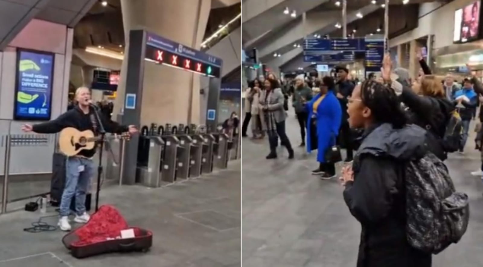 Pedestres louvam a Deus em estação do metrô de Londres: 