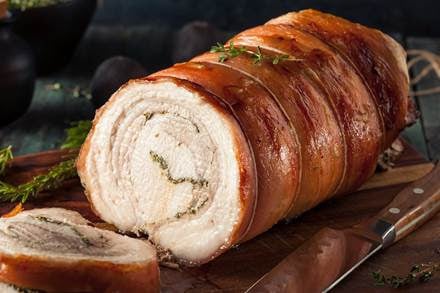 Receita de Porchetta Recheada para o Natal