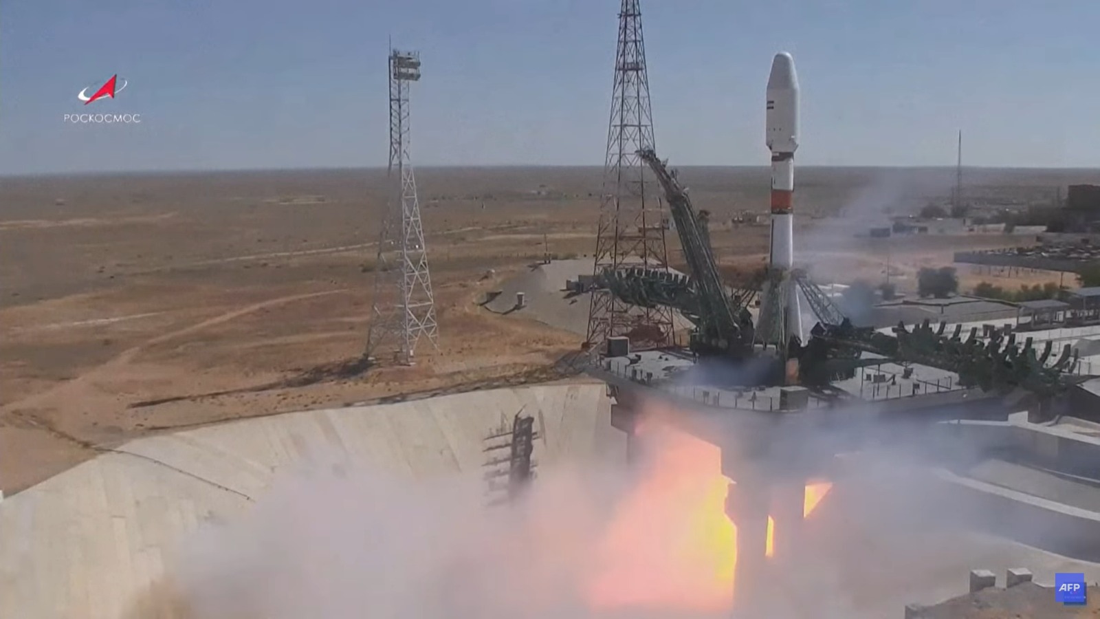 Lançamento de satélite. (Captura de tela: YouTube AFP Português)