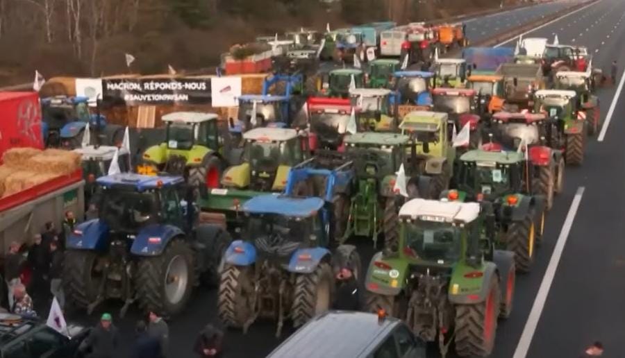 Revolta de agricultores se espalha por 11 países da Europa: ‘Pode faltar alimento’