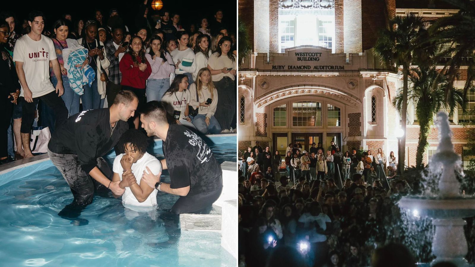 “Avivamento”: Centenas de alunos aceitam Jesus e são batizados em universidade nos EUA