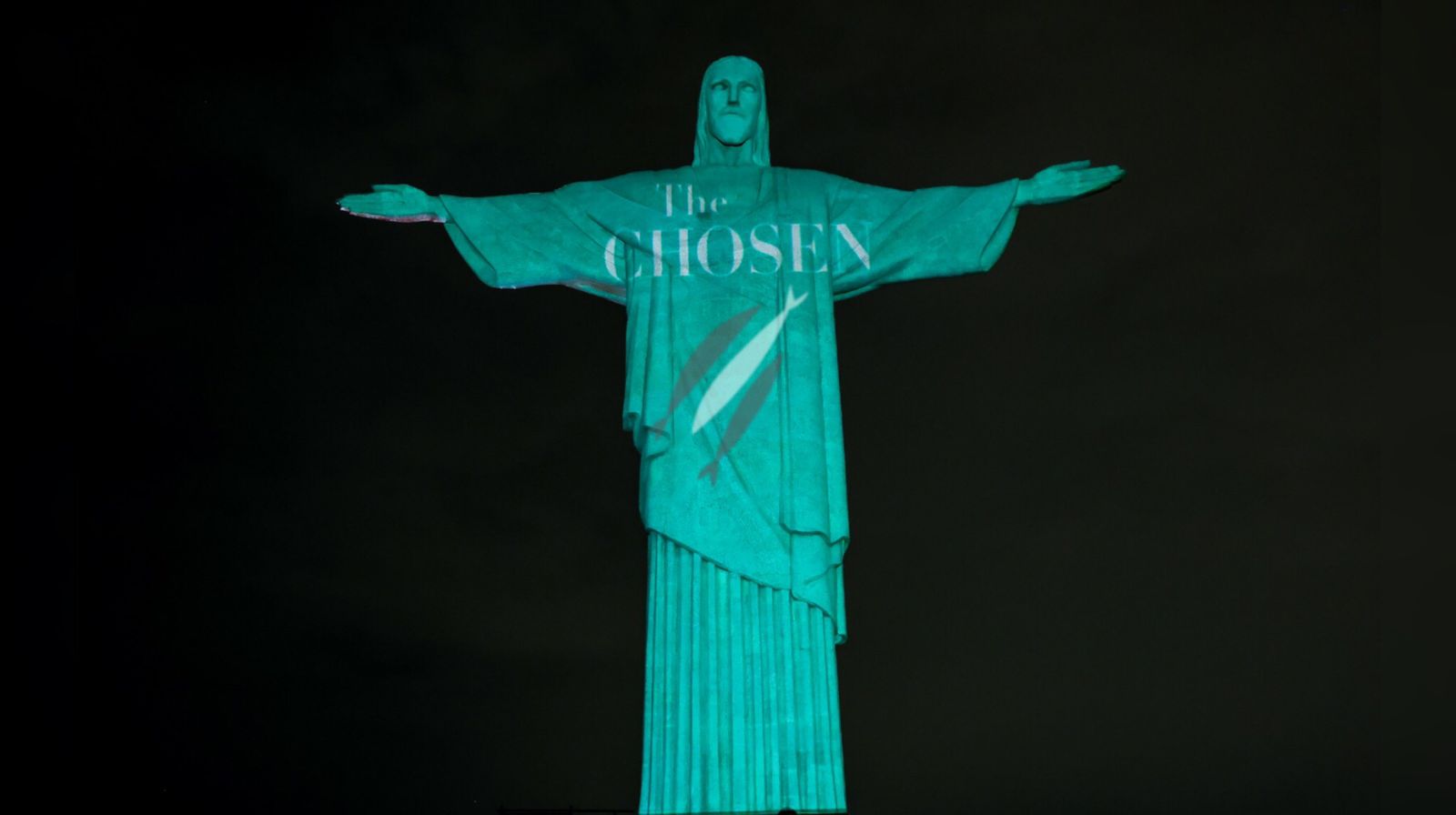 “The Chosen” é homenageado com projeção no Cristo Redentor
