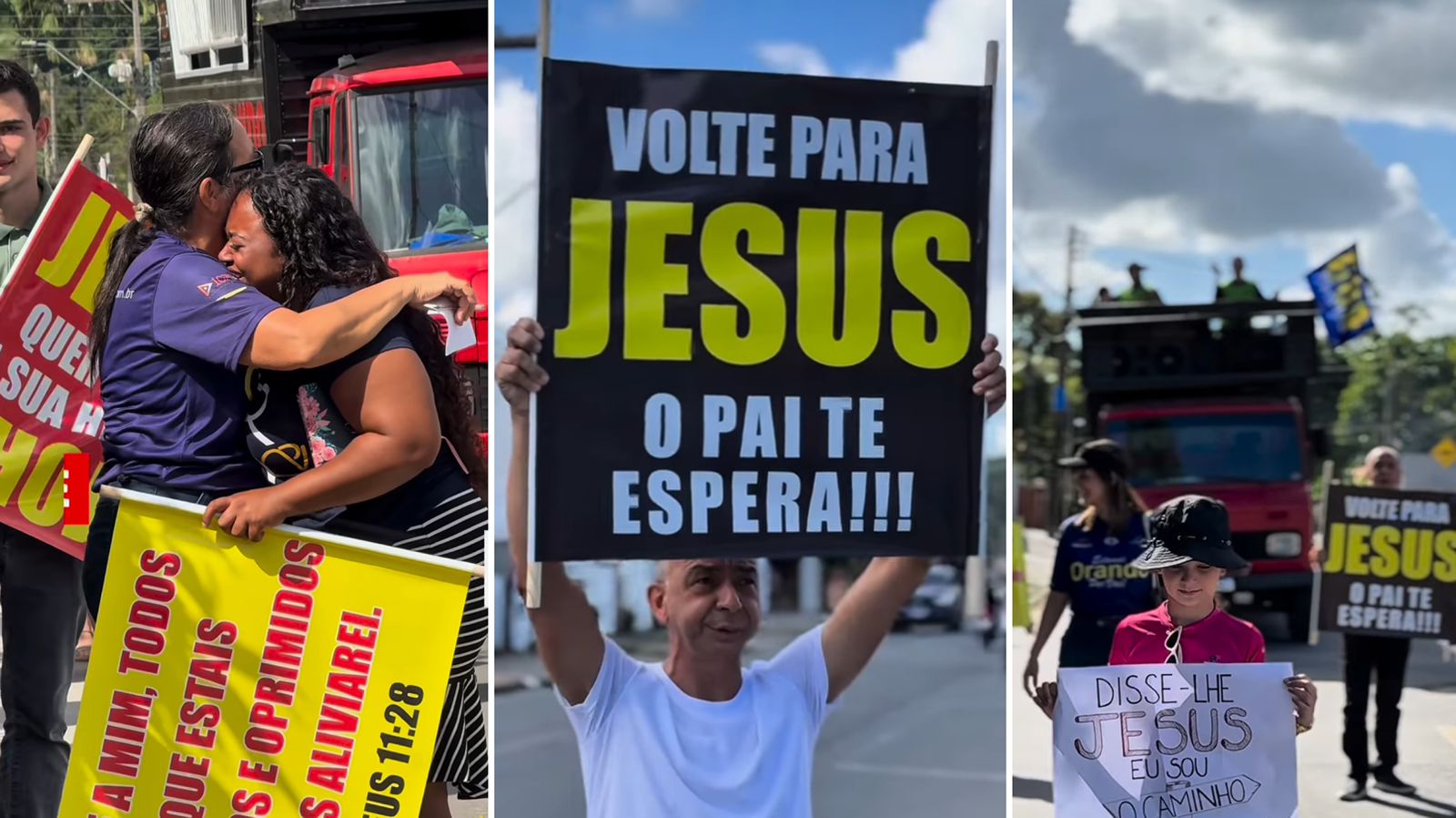 Cristãos levam mais de 40 pessoas a Jesus em evangelismo de rua em SC