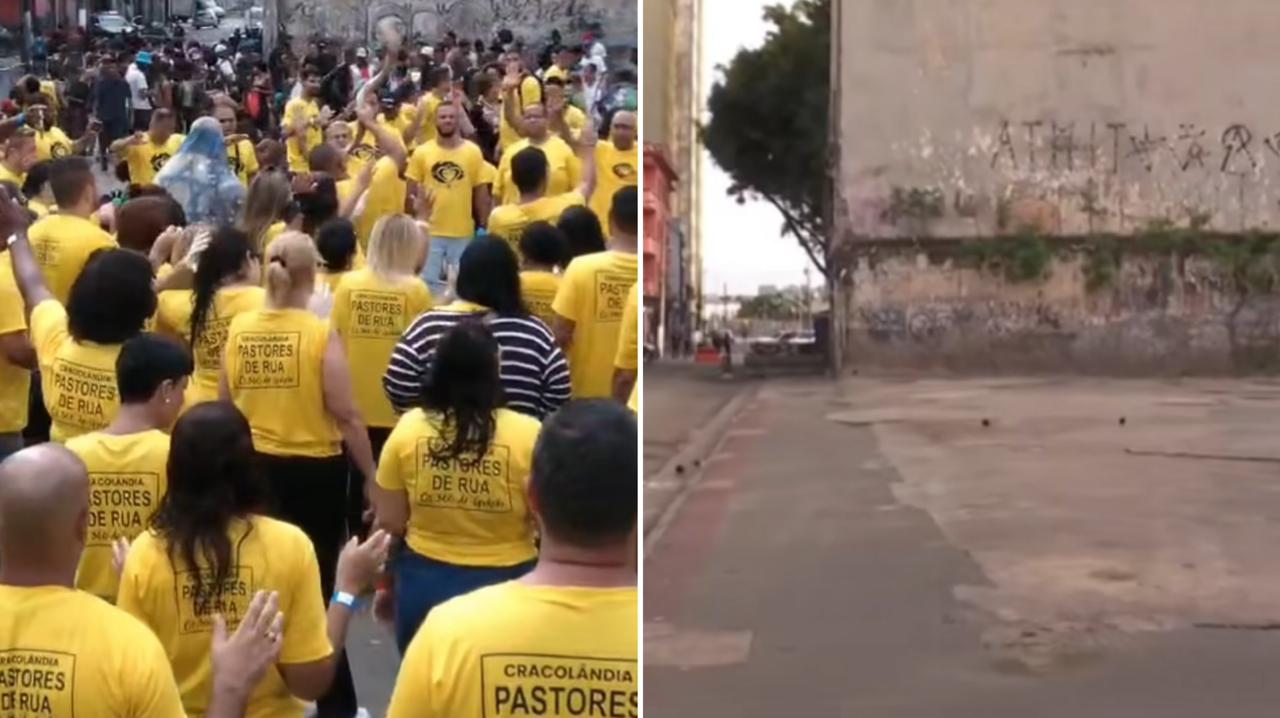 Após atos proféticos e orações, viciados deixam região da Cracolândia em SP