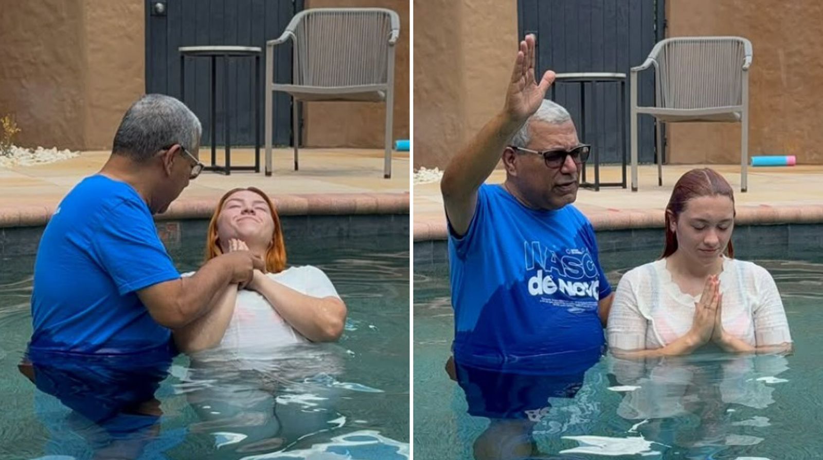 Filha de Gugu é batizada nos EUA: ‘Nasci para uma nova vida com Cristo’