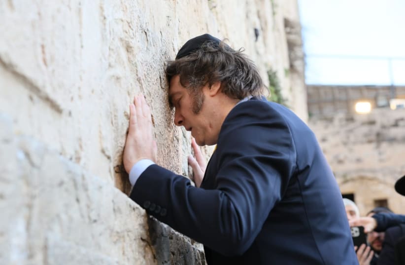 Milei receberá prêmio de US$ 1 milhão por reconhecido apoio ao Estado de Israel