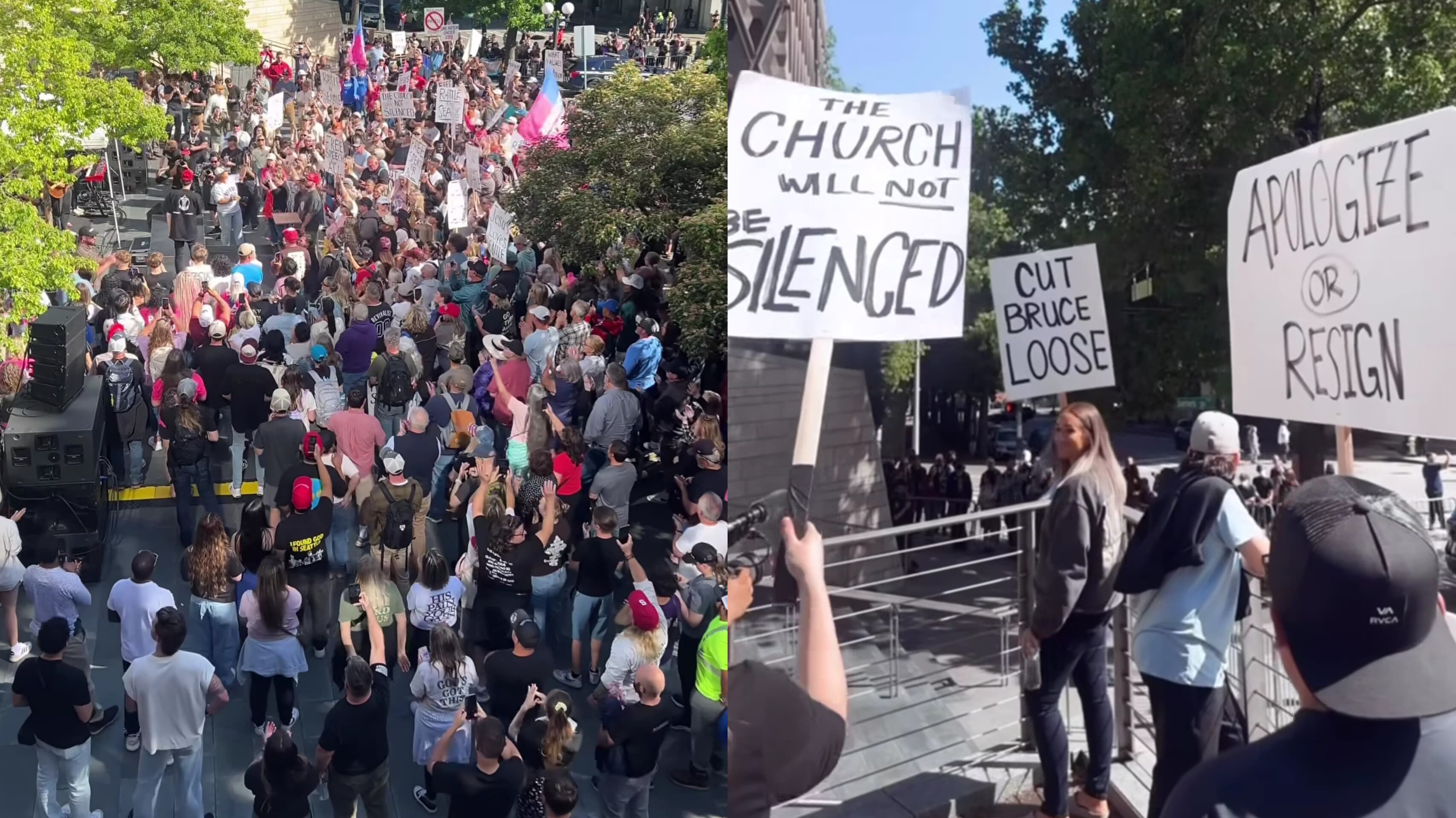 Adoração continua em Seattle após protesto contra evento cristão: “A Igreja está viva”