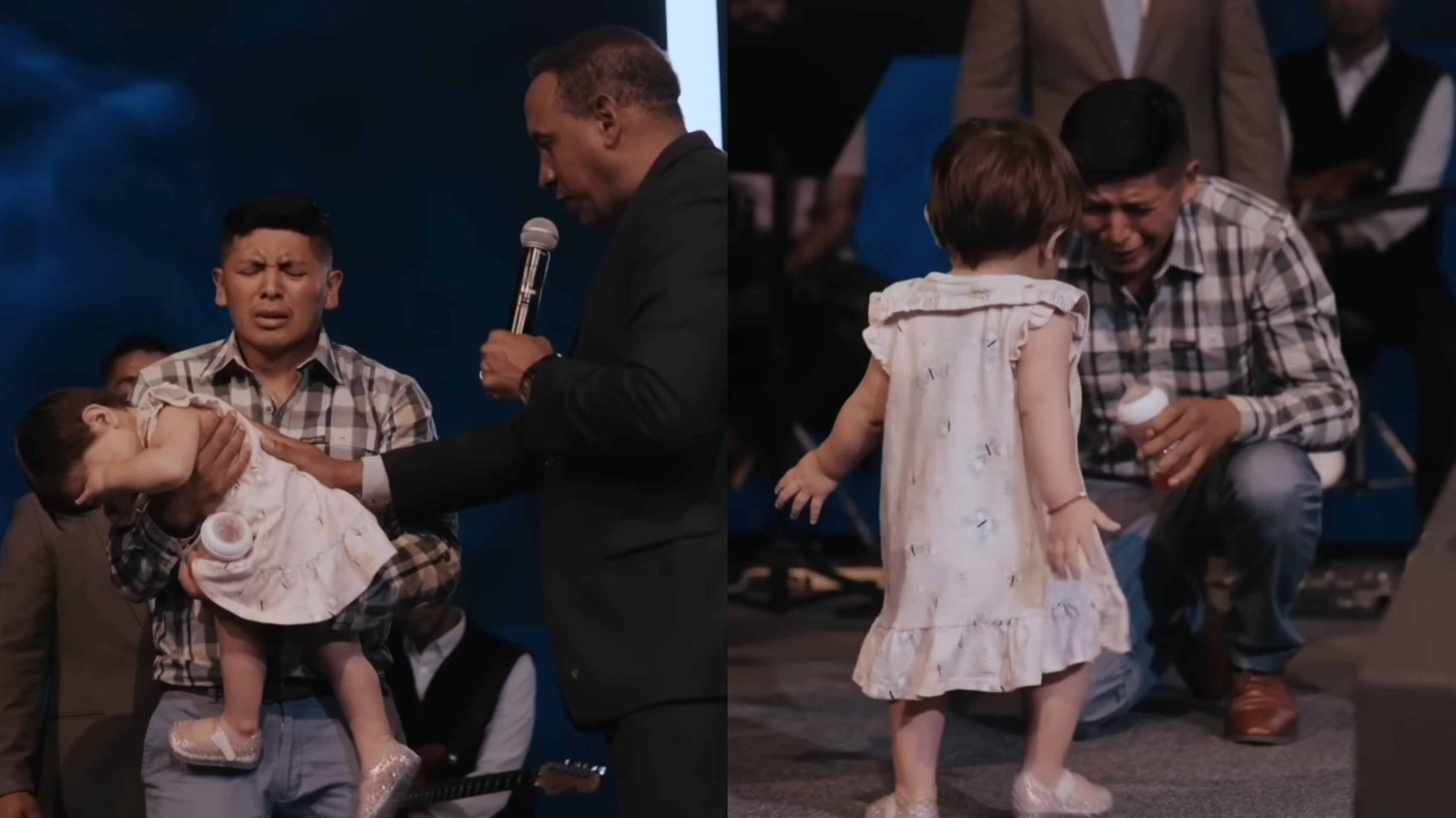 Criança paralítica anda após receber oração no altar: “Jesus vive e cura”