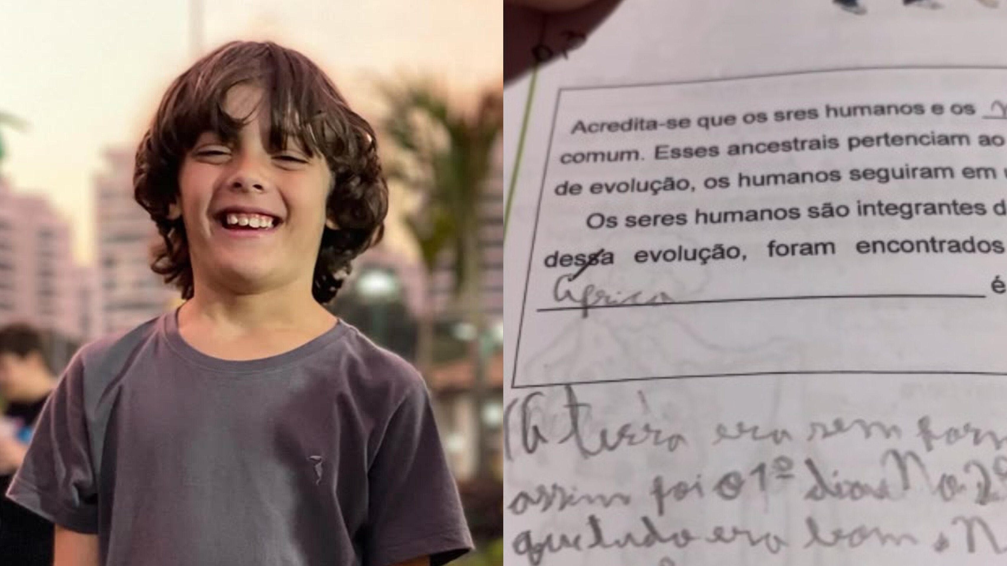 Menino de 9 anos defende Bíblia em prova sobre evolução: “Deus falou: Haja luz” 