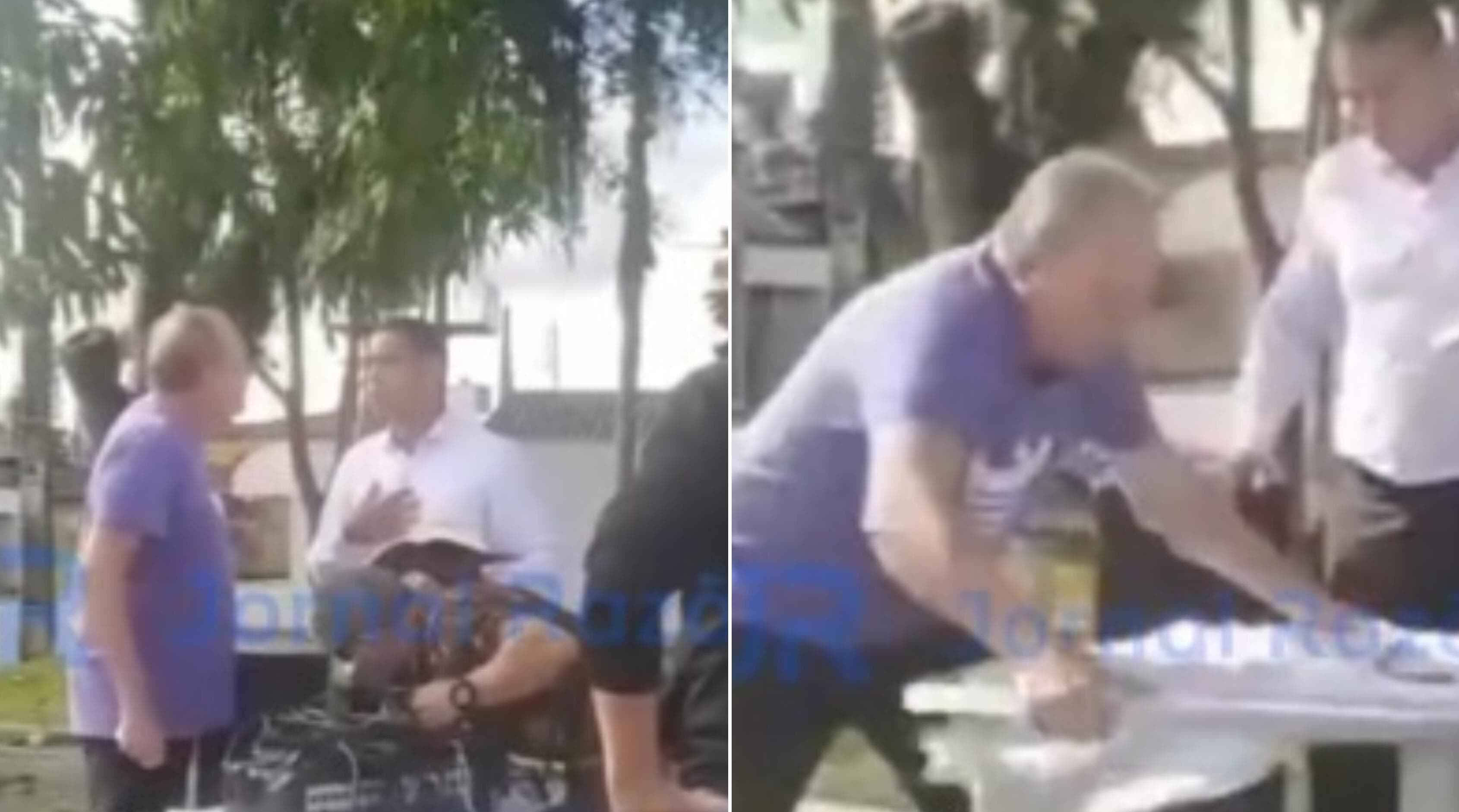 Homem ataca pastores enquanto pregavam em praça em SC: “Vocês são uns lixos”