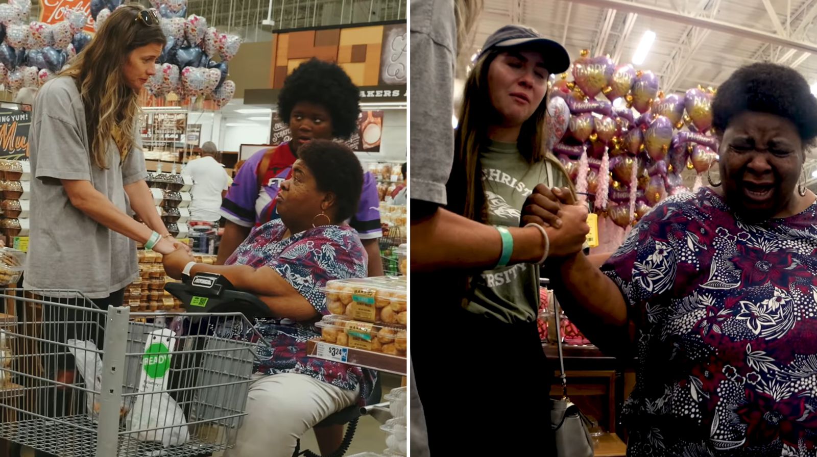 Mulher recebe oração e volta a andar em supermercado nos EUA