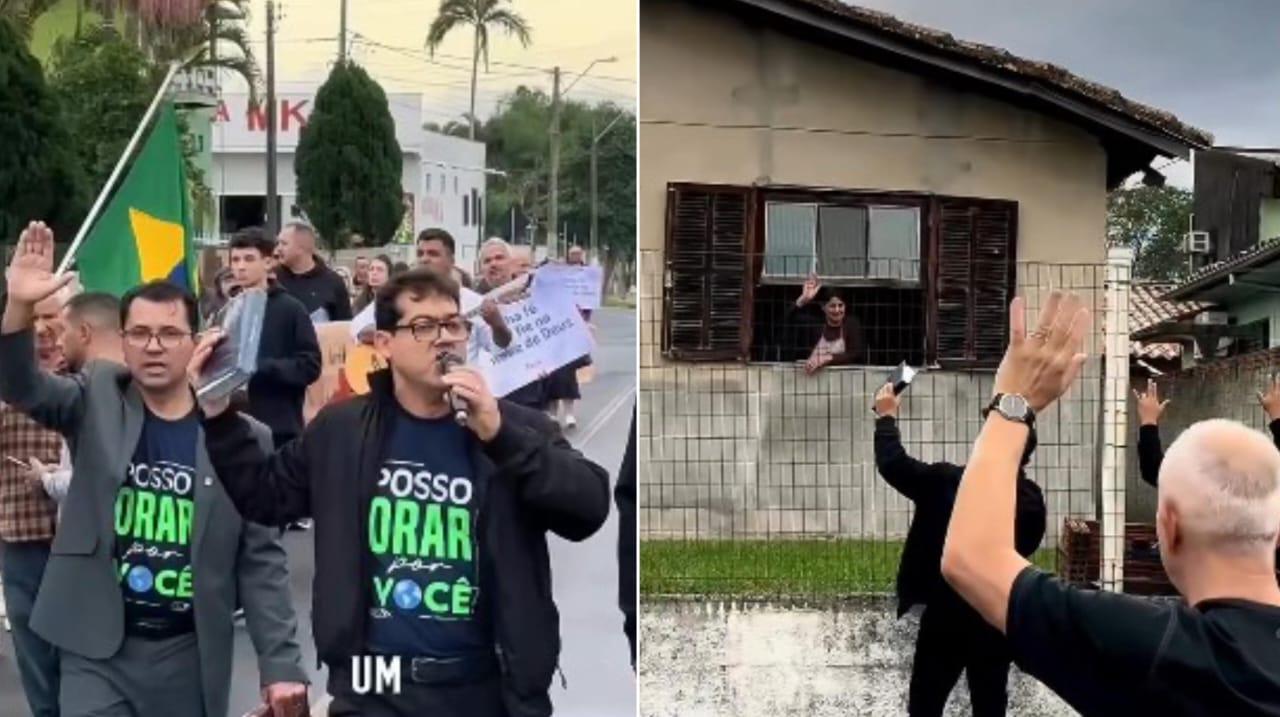 Cristãos pregam nas ruas no Domingo da Igreja Perseguida e levam 20 pessoas a Jesus em SC