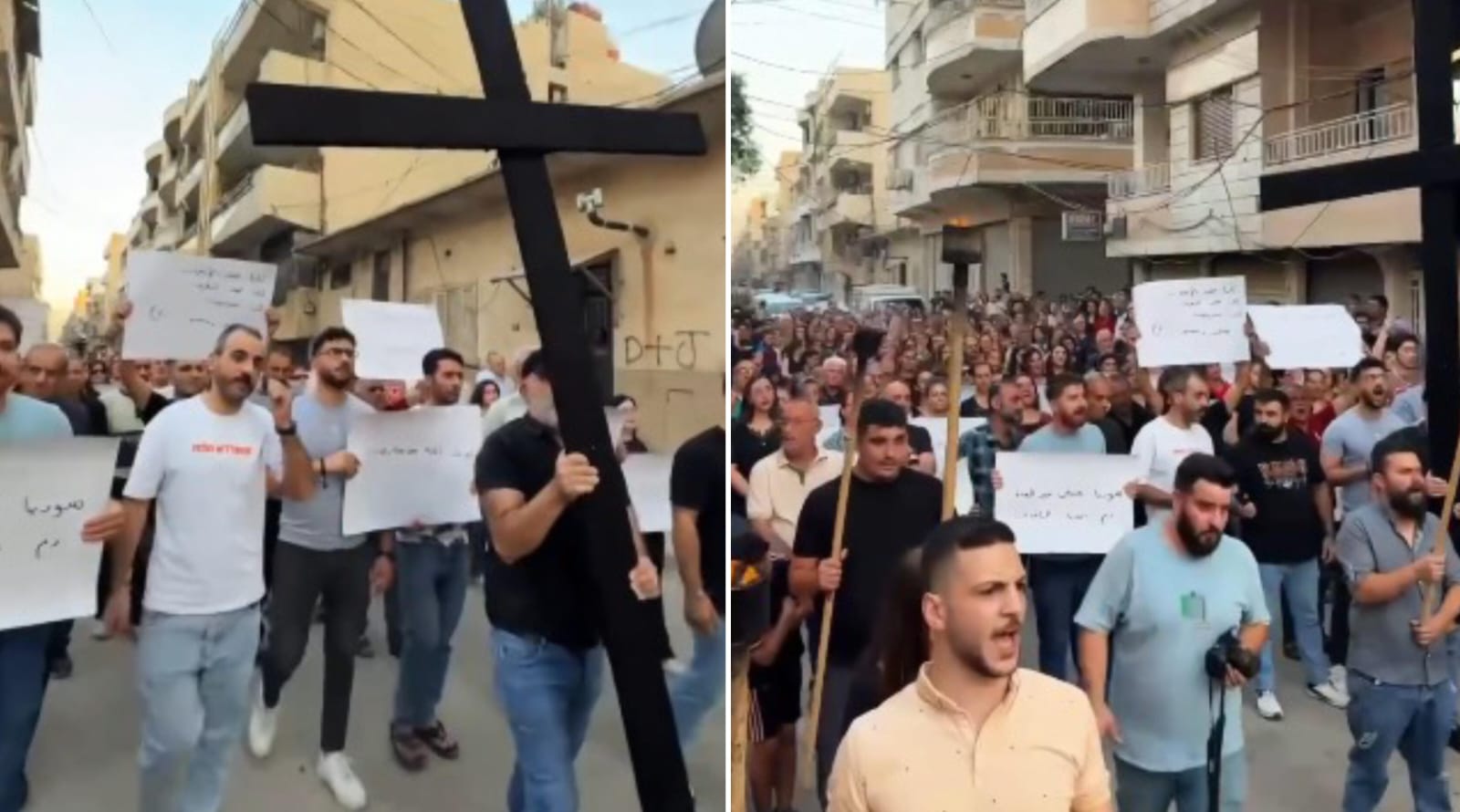 Cristãos na Síria continuam protestando contra perseguição: “Não estamos mais seguros”