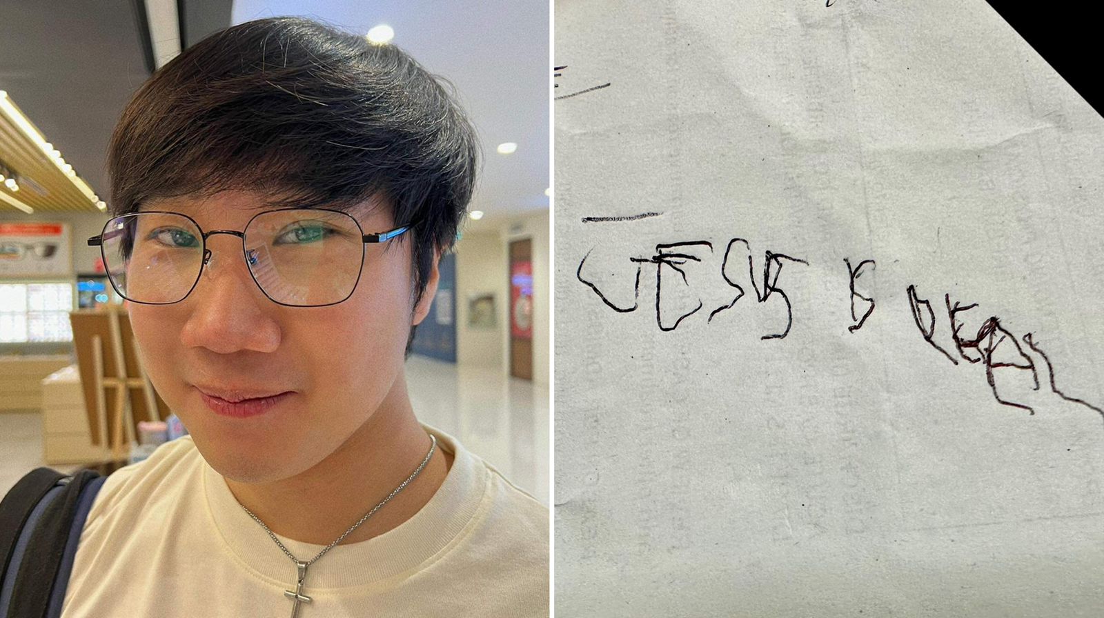 Antes de morrer, jovem acorda do coma e escreve mensagem: “Jesus é real”