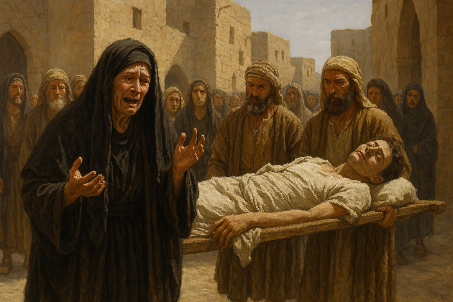 Quando Jesus encontra a dor de uma mulher: A viúva de Naim e o poder da esperança 
