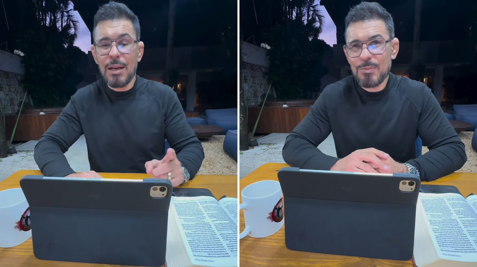 Minotauro ministra estudo bíblico e encoraja: ‘Mantenha o foco em Deus’