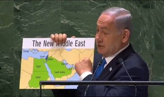 Países árabes condenam fala de Netanyahu sobre mapa bíblico do “Grande Israel”
