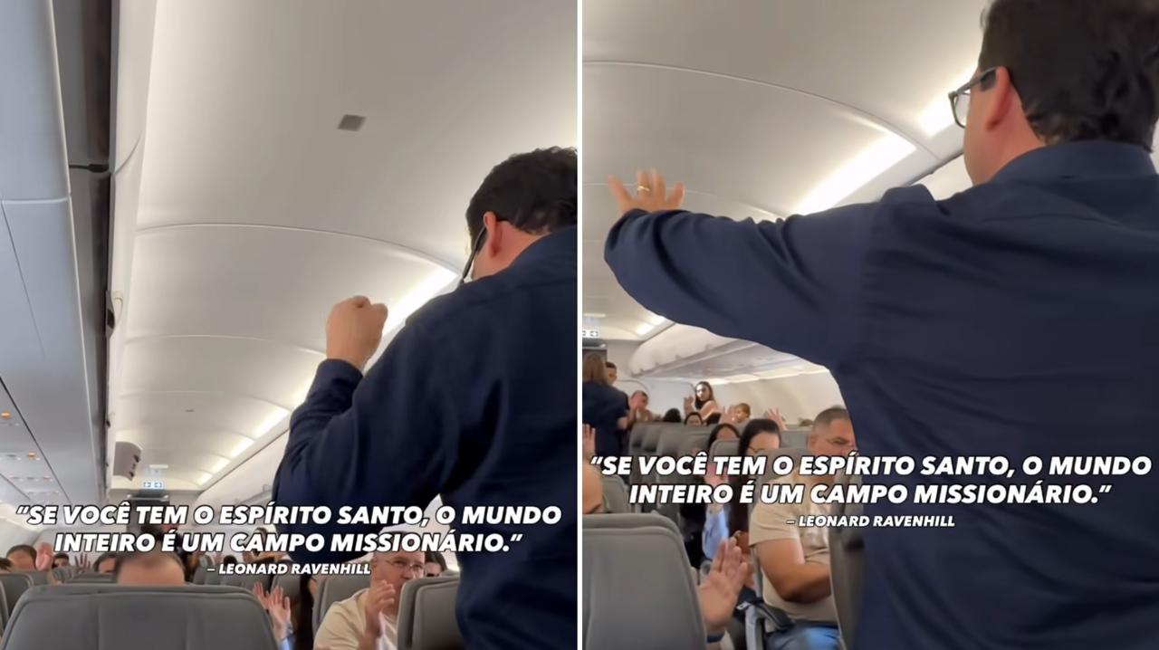 Pastor ora por passageiros em voo: “Não perdi a oportunidade de falar de Jesus”