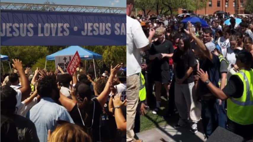 Estudantes aceitam Jesus em vigília de Charlie Kirk em universidade: “Despertar”