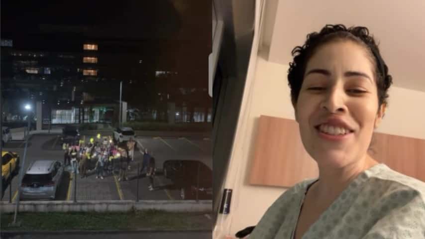 Cristã com câncer recebe serenata de louvor no hospital: 