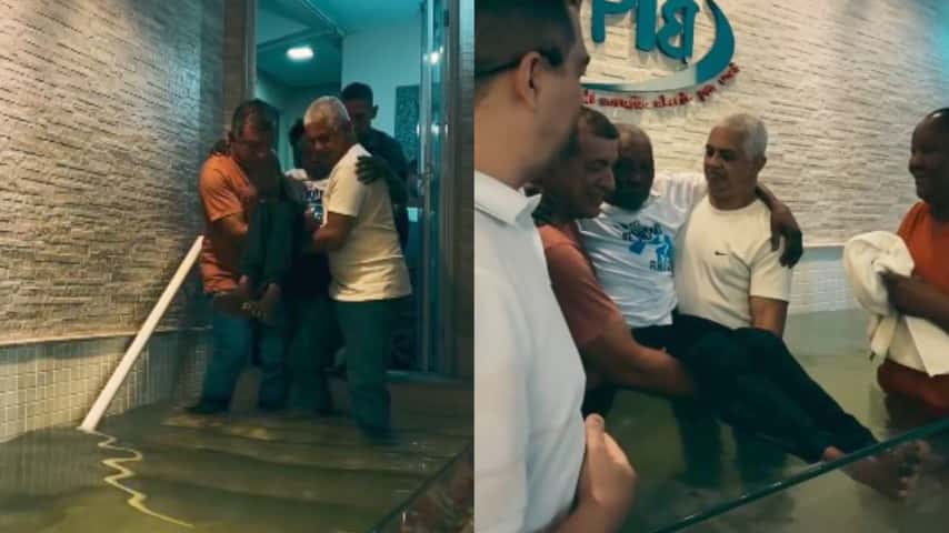 Idoso de 103 anos é batizado no Rio de Janeiro: “Nasci de novo em Cristo”