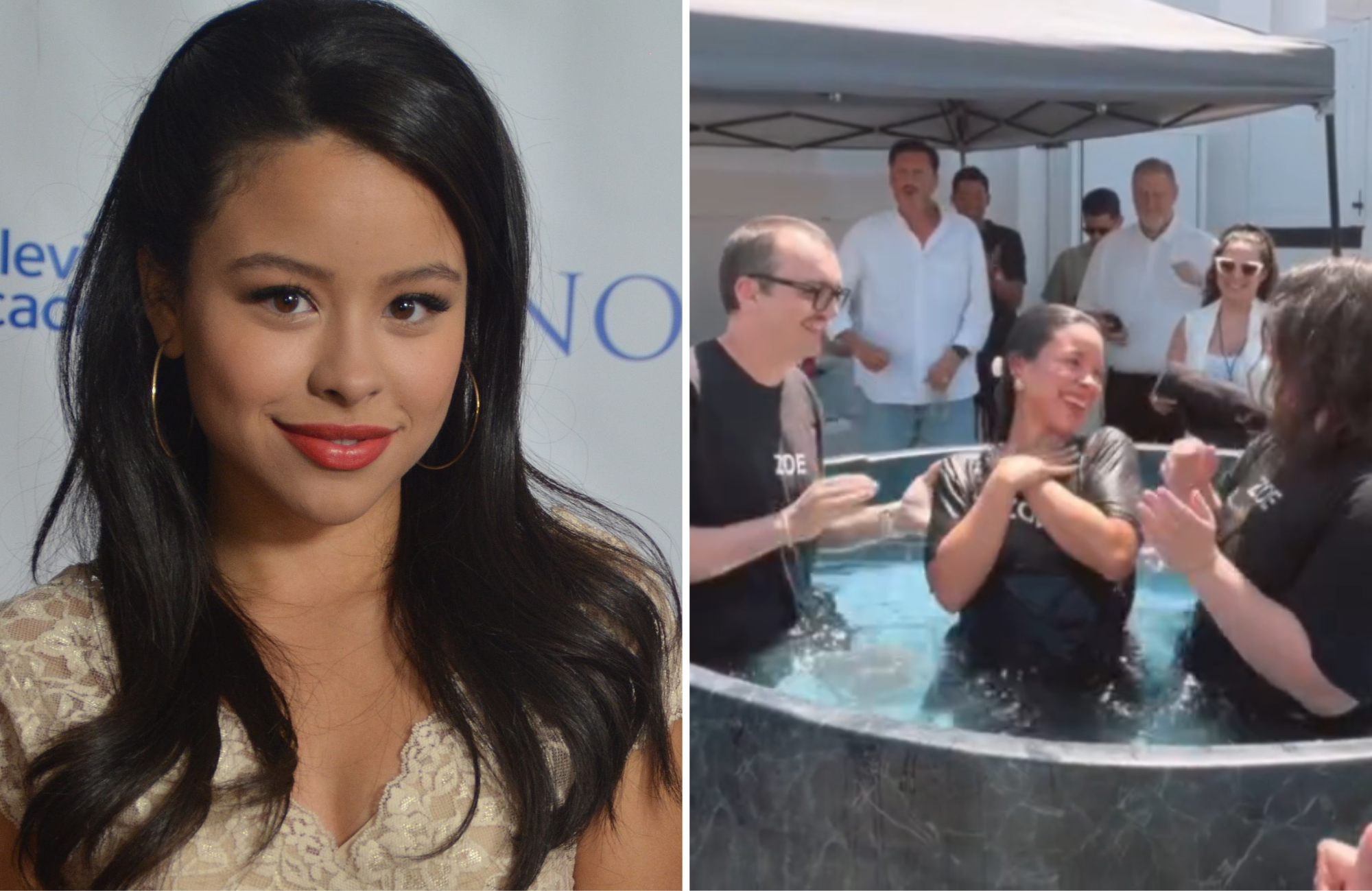 Após ser batizada, atriz Cierra Ramirez declara: ‘Melhor decisão da minha vida’