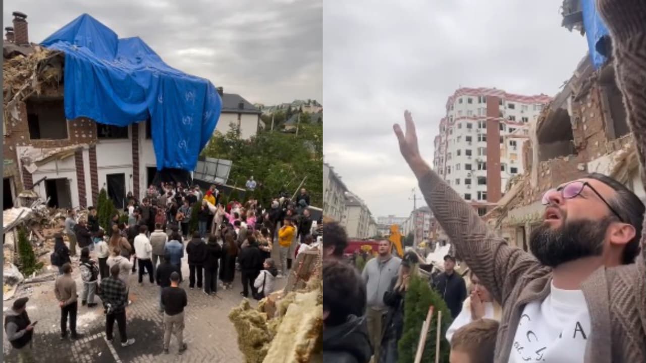 Igreja louva nos escombros da casa de pastor após ataque russo: “Deus preservou a vida”