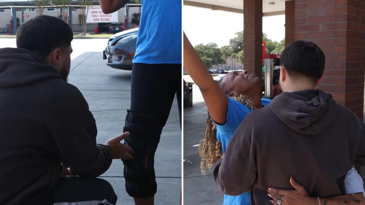 Mulher com lesão no joelho é curada após oração em posto de gasolina: ‘Jesus te tocou’