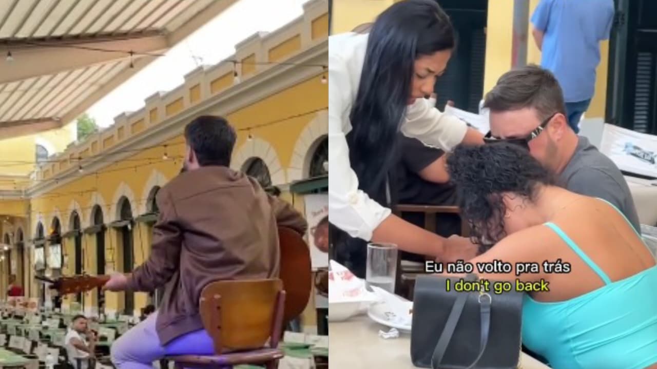 Evangelista usa música ao vivo para pregar Jesus em Mercado Público: “Deus abriu a porta”