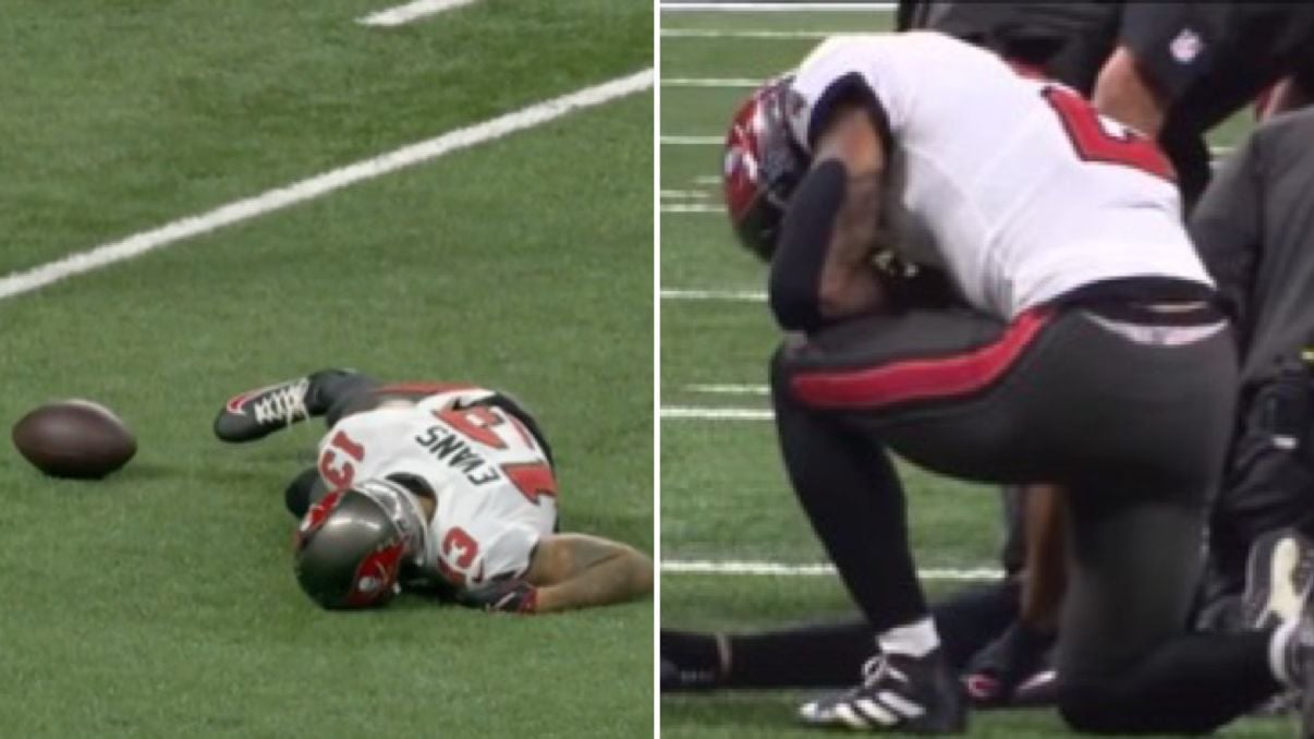 Jogador da NFL se ajoelha em campo e ora por colega lesionado durante partida