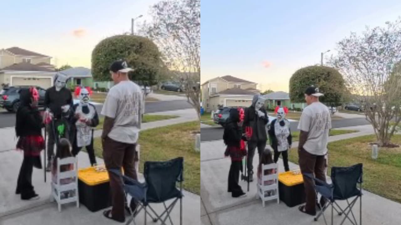 Evangelista faz ponto de oração em frente à sua casa no Halloween e leva vidas a Jesus