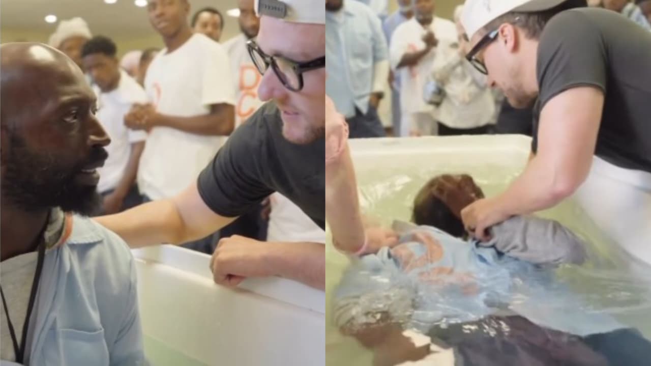 Detento decide pelo batismo após ouvir a voz de Jesus em prisão: “Ele me chamou”