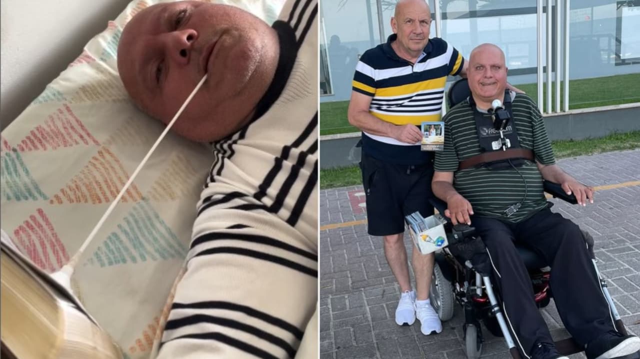 Tetraplégico usa suporte para ler a Bíblia e prega nas ruas: “Deus me deixou vivo pra isso”