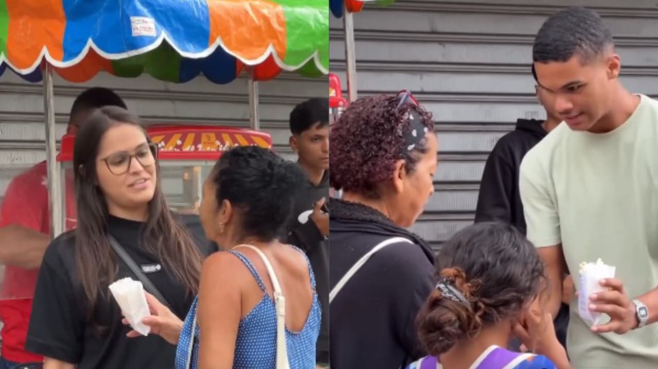 Adolescentes evangelizam com carrinho de pipoca no ES: 